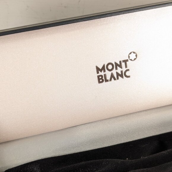 1990s Mont Blanc Snap Case Pen Presentation Box and Service Guide booklet - Picture 2 of 9